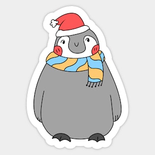 Cute Christmas Peguin Sticker